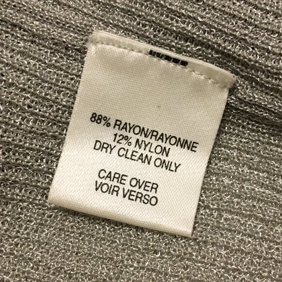 Vintage USA Made Anne Klein Silvery Button Down Cardigan + Camisole Set - Picture 10 of 16